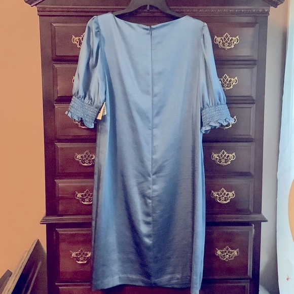 Anne Klein dress silky material poet sleeves size 12 New! - Picture 2 of 4